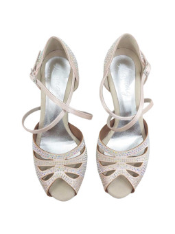 Rhinestone dance shoes L44