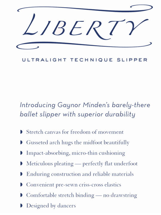 Ballet Slipper LIBERTY Black