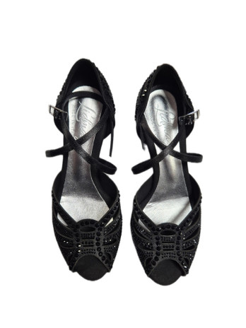 Plesni čevlji z okrasnimi kamni L55