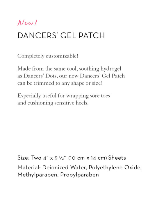 Dancer's gel patch SA-T-149